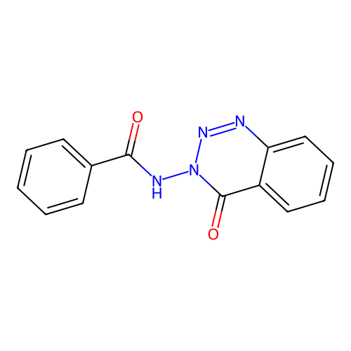 N-(4-oxo-1,2,3-benzotriazin-3-yl)benzamide structure