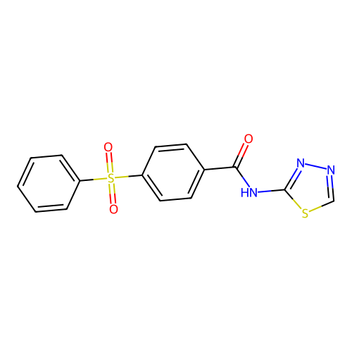 4-Benzenesulfonyl-N-[1,3,4]thiadiazol-2-yl-benzamide structure