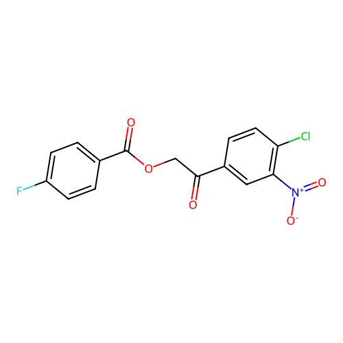 2-(4-Chloro-3-nitrophenyl)-2-oxoethyl 4-fluorobenzoate structure