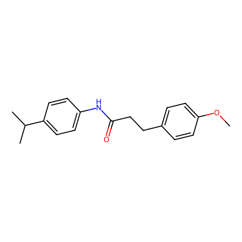 N-(4-isopropylphenyl)-3-(4-methoxyphenyl)propanamide structure