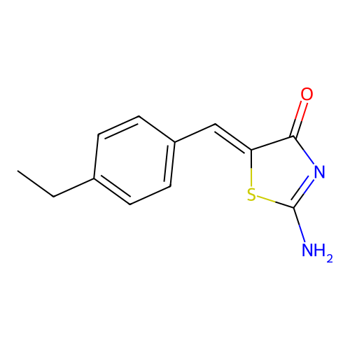 2-Amino-5-[(4-ethylphenyl)methylidene]-1,3-thiazol-4-one structure