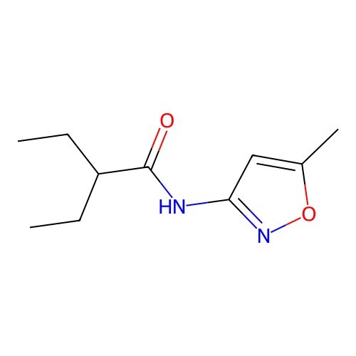 2-ethyl-N-(5-methyl-1,2-oxazol-3-yl)butanamide structure