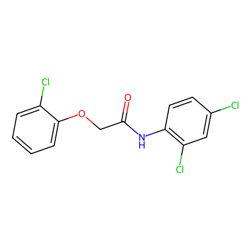 2-(2-chlorophenoxy)-N-(2,4-dichlorophenyl)acetamide structure