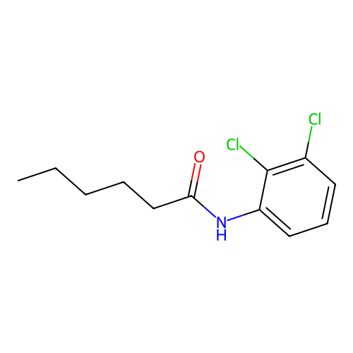 N-(2,3-dichlorophenyl)hexanamide structure