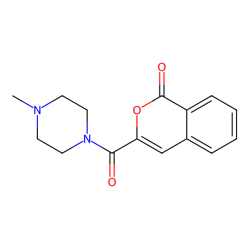 3-(4-Methylpiperazine-1-carbonyl)isochromen-1-one structure