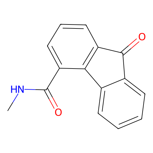 N-methyl(9-oxofluoren-4-yl)carboxamide structure