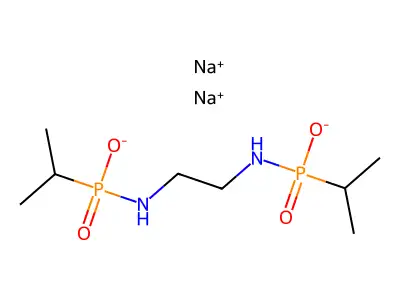 phosphonamidic acid, n,n'-1,2-ethanediylbis(p-(1-methylethyl)-, disodium salt structure