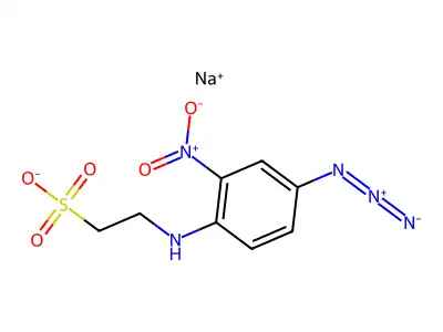 N-(4-Azido-2-nitrophenyl)-2-aminoethylsulfonate, Sodium Salt, Dihydrate structure