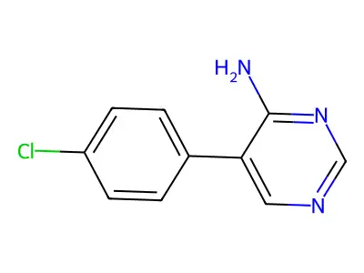 5-(4-Chlorophenyl)-4-pyrimidinamine structure