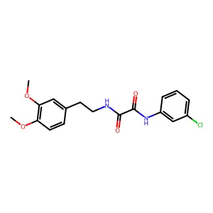 N'-(3-chlorophenyl)-N-[2-(3,4-dimethoxyphenyl)ethyl]oxamide structure