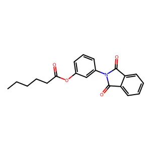 [3-(1,3-Dioxoisoindol-2-yl)phenyl] hexanoate structure