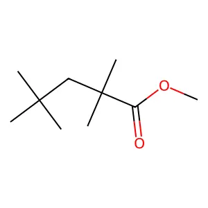 Methyl 2,2,4,4-tetramethylpentanoate structure