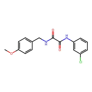 N~1~-(3-chlorophenyl)-N~2~-(4-methoxybenzyl)ethanediamide structure