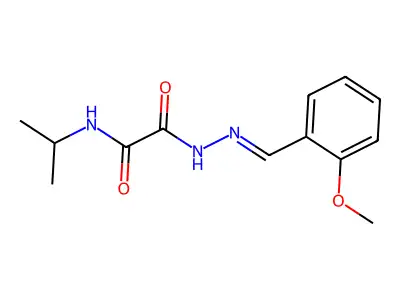 N'-[(E)-(2-methoxyphenyl)methylideneamino]-N-propan-2-yloxamide structure