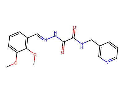 N'-[(E)-(2,3-dimethoxyphenyl)methylideneamino]-N-(pyridin-3-ylmethyl)oxamide structure