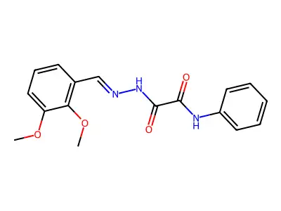 N'-[(2,3-dimethoxyphenyl)methylideneamino]-N-phenyloxamide structure