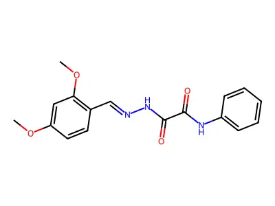 N'-[(E)-(2,4-dimethoxyphenyl)methylideneamino]-N-phenyloxamide structure