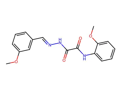 2-(2-(3-Methoxybenzylidene)hydrazino)-N-(2-methoxyphenyl)-2-oxoacetamide structure