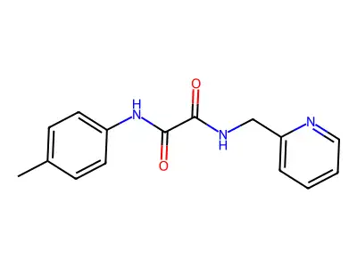 N'-(4-methylphenyl)-N-(pyridin-2-ylmethyl)oxamide structure