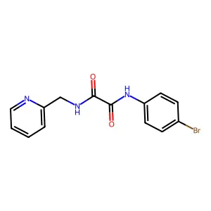 N-(4-bromophenyl)-N'-(pyridin-2-ylmethyl)ethanediamide structure