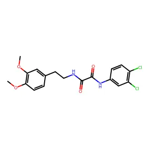N-(3,4-dichlorophenyl)-N'-[2-(3,4-dimethoxyphenyl)ethyl]ethanediamide structure