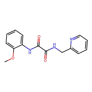 N-(2-methoxyphenyl)-N'-(pyridin-2-ylmethyl)ethanediamide structure