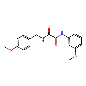 N-(4-methoxybenzyl)-N'-(3-methoxyphenyl)ethanediamide structure