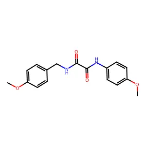 N-(4-methoxybenzyl)-N'-(4-methoxyphenyl)ethanediamide structure