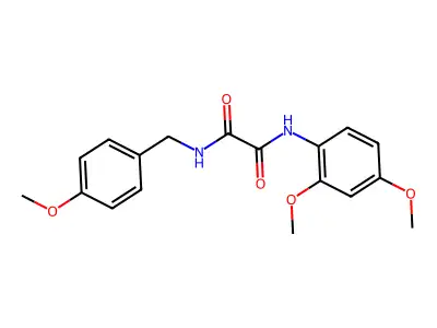 N-(2,4-dimethoxyphenyl)-N'-(4-methoxybenzyl)ethanediamide structure