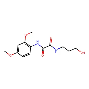 N~1~-(2,4-dimethoxyphenyl)-N~2~-(3-hydroxypropyl)ethanediamide structure