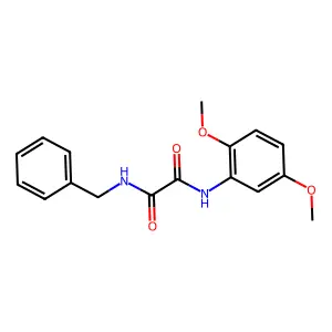 N-benzyl-N'-(2,5-dimethoxyphenyl)ethanediamide structure