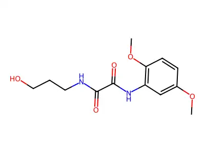 N-(2,5-dimethoxyphenyl)-N'-(3-hydroxypropyl)ethanediamide structure