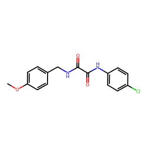 N-(4-chlorophenyl)-N'-(4-methoxybenzyl)ethanediamide structure