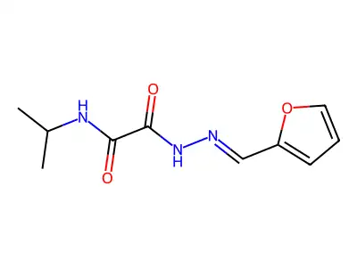 N'-[(E)-furan-2-ylmethylideneamino]-N-propan-2-yloxamide structure