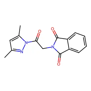 2-[2-(3,5-dimethyl-1H-pyrazol-1-yl)-2-oxoethyl]-1H-isoindole-1,3(2H)-dione structure