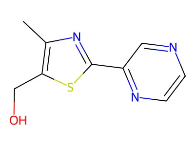 [4-Methyl-2-(2-pyrazinyl)-1,3-thiazol-5-yl]methanol structure
