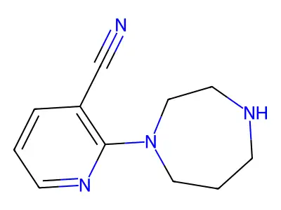 2-(1,4-Diazepan-1-yl)pyridine-3-carbonitrile structure