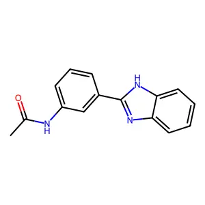 N-[3-(1H-benzimidazol-2-yl)phenyl]acetamide structure