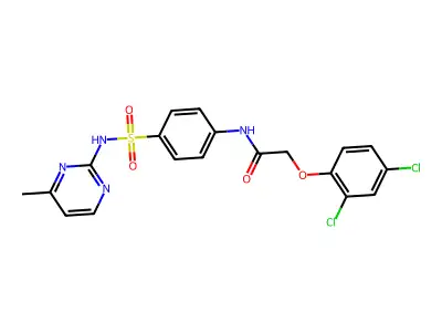 2-(2,4-Dichlorophenoxy)-N-{4-[(4-methylpyrimidin-2-YL)sulfamoyl]phenyl}acetamide structure
