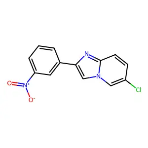 6-Chloro-2-(3-nitrophenyl)imidazo[1,2-a]pyridine structure