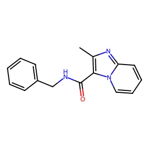 N-benzyl-2-methylimidazo[1,2-a]pyridine-3-carboxamide structure