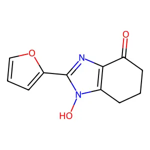 2-(furan-2-yl)-1-hydroxy-6,7-dihydro-5H-benzimidazol-4-one structure