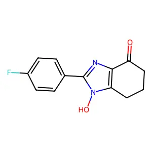 2-(4-fluorophenyl)-1-hydroxy-6,7-dihydro-5H-benzimidazol-4-one structure