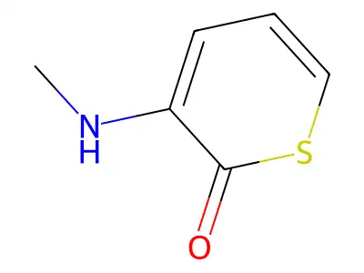 2H-Thiopyran-2-one, 3-(methylamino)- structure
