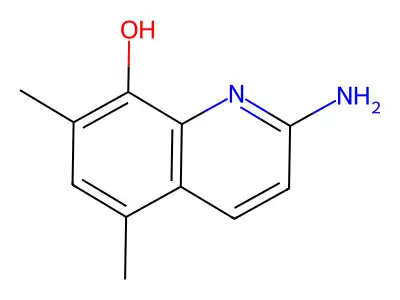 2-Amino-5,7-dimethylquinolin-8-ol structure