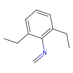 2,6-二乙基-N-亚甲基苯胺 structure