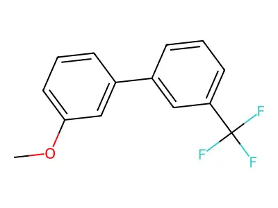 3-Methoxy-3'-trifluoromethylbiphenyl structure