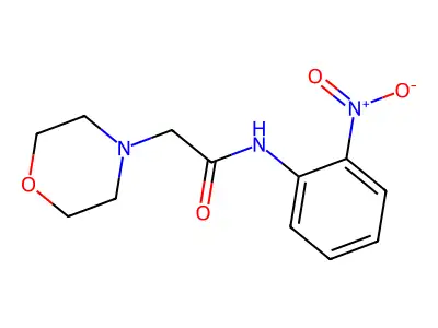 2-(morpholin-4-yl)-N-(2-nitrophenyl)acetamide structure