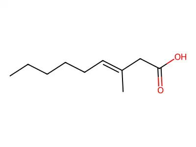 3-Nonenoic acid, 3-methyl- structure