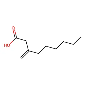 3-亚甲基壬酸 structure